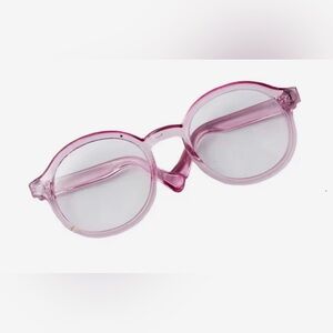 Labubu Pink Round Glasses